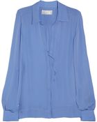 A.L.C. Arissa Washed Silk-georgette Blouse - Lyst