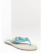 Burberry Check Print Sandal - Lyst