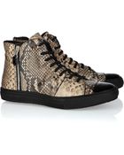 Georgina Goodman Snake-embossed Leather Sneakers - Lyst