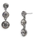 Givenchy Studio Triple Drop Crystal Earrings - Lyst