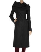 Jil Sander Bosporous Oversized Collar Wool Coat - Lyst
