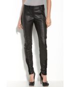 Leith Leather Moto Leggings - Lyst