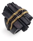 Liz Larios Jewelry Tourmaline & Chain Ring - Lyst