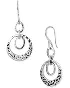Lois Hill Double Ring Drop Earrings - Lyst