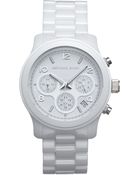 MICHAEL Michael Kors Michael Kors Runway Ceramic Watch - Lyst