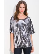 Rachel Zoe Sequin Top - Lyst