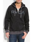 RVCA Contrast Hoodie - Lyst
