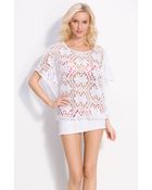 Trina Turk Kuta Crochet Cover-up - Lyst