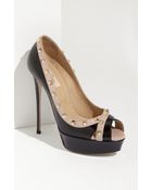 Valentino Rockstud Open Toe Pump - Lyst
