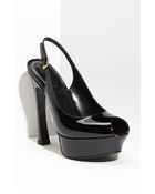Saint Laurent Palais Platform Pump - Lyst