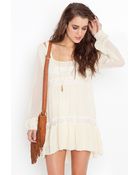 Nasty Gal Bowery Dress - Ivory - Lyst