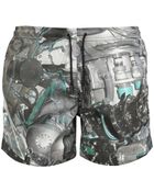 Christopher Kane Torque Printed Swim Shorts - Lyst