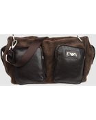 Emporio Armani Large Leather Bags - Lyst