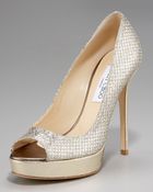 Jimmy Choo Open-toe Platform Pump - Lyst