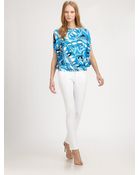 Emilio Pucci Scarf Print Top - Lyst