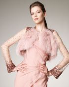 J. Mendel Long-sleeve Fur & Sequin Bolero - Lyst