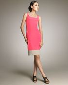 Narciso Rodriguez Contrast-trim Sheath Dress - Lyst
