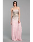 Oscar de la Renta Strapless Gown - Lyst