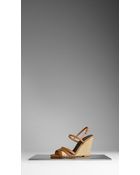 Burberry Brogue Detail Espadrilles - Lyst