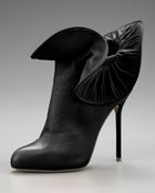 Sergio Rossi Ruffled Napa Bootie - Lyst