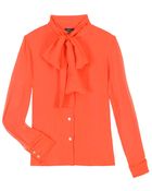 Raoul Chiffon Pussy Bow Blouse - Lyst