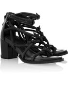 Alexander Wang Tilda Knotted Suede Sandals - Lyst