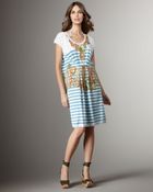 Jean Paul Gaultier Striped Jersey Coverup - Lyst