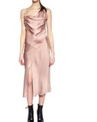 Altuzarra Washed Satin Draped Dress - Lyst