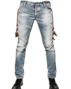 DSquared² 19cm Destroyed Denim Slim Fit Jeans - Lyst