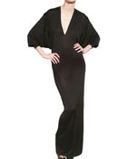 Gareth Pugh Viscose Jersey Long Dress - Lyst