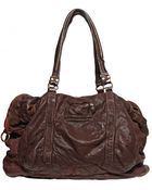 Officine Creative Washed & Distressed Leather Bag - Lyst