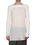Rick Owens Unstable Jersey Cotton T-shirt - Lyst