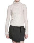 Vanessa Bruno Athé Wool Cable Knit Sweater - Lyst