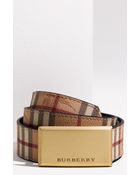 Burberry Check Belt - Lyst