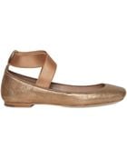 Chloé Metallic Leather Ballerina Flats - Lyst