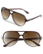 Ray-Ban Resin Aviator Sunglasses - Lyst