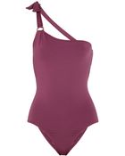 Tibi Oneshoulder Swimsuit - Lyst