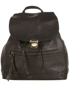 Topshop Leather Backpack - Lyst