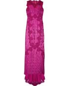 Dolce & Gabbana Open-back Lace Gown - Lyst