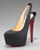 Christian Louboutin Dafsling Glittered Platform Pump - Lyst