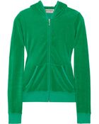 Juicy Couture Velour Hooded Top - Lyst