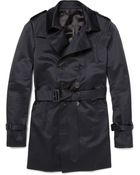 Burberry Prorsum Cotton-sateen Trench Coat - Lyst