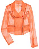 Christopher Kane Neon Lace Biker Jacket - Lyst