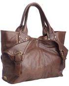 Kooba Luggage Leather Olive Foldover Flap Shoulder Bag - Lyst