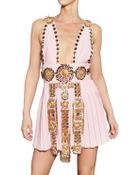 Fausto Puglisi Embroidered Wool Crepe Dress - Lyst