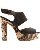 Mango Touch - Printed Sole Sandal - Lyst