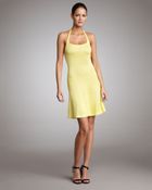 Ralph Lauren Silk Knit Halter Dress - Lyst