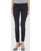 C'n'c' Costume National Denim Trousers - Lyst