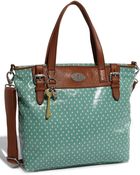 Fossil Vintage Key-Per Coated Canvas Tote - Lyst