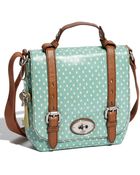 Fossil Key-Per Coated Canvas Satchel - Lyst